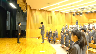 代表生徒あいさつ